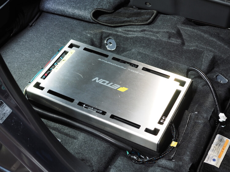 ダイハツ ムーヴ アンプ交換作業