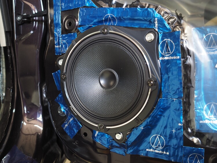 日産 マーチ スピーカー交換作業