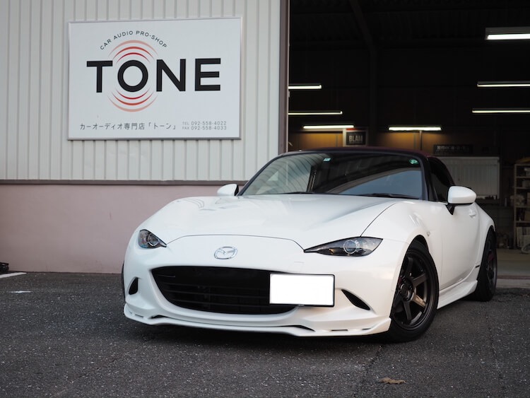 マツダ ロードスター フロントスピーカー交換作業