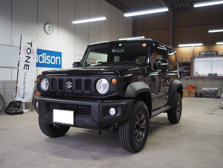 スズキ ジムニーシエラ スピーカー交換・サブウーファー・ナビゲーション取り付け