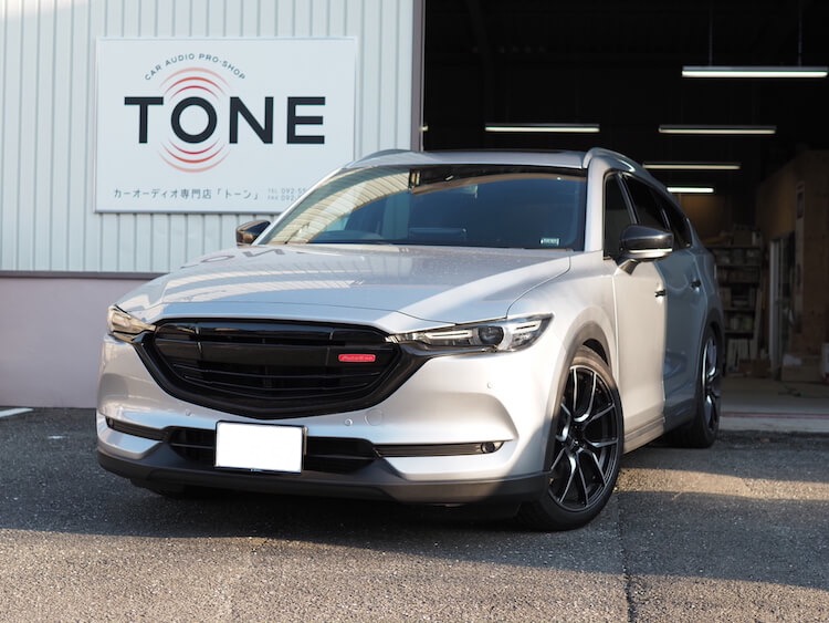 マツダ ＣＸ－８ リアスピーカー交換とパワードサブウーファー取り付け