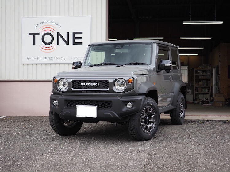 スズキ ジムニーシエラ スピーカー交換・サブウーファー・ナビ・ドラレコ取り付け