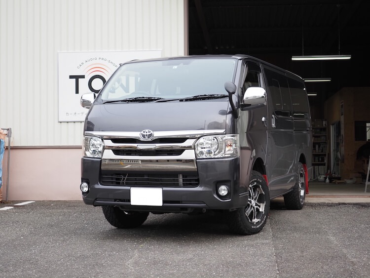 トヨタ ハイエース フロントスピーカー交換