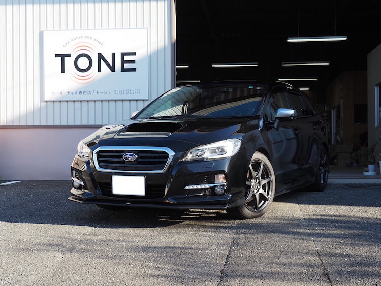 スバル レヴォーグ スピーカー加工取り付け、ナビ取り付け