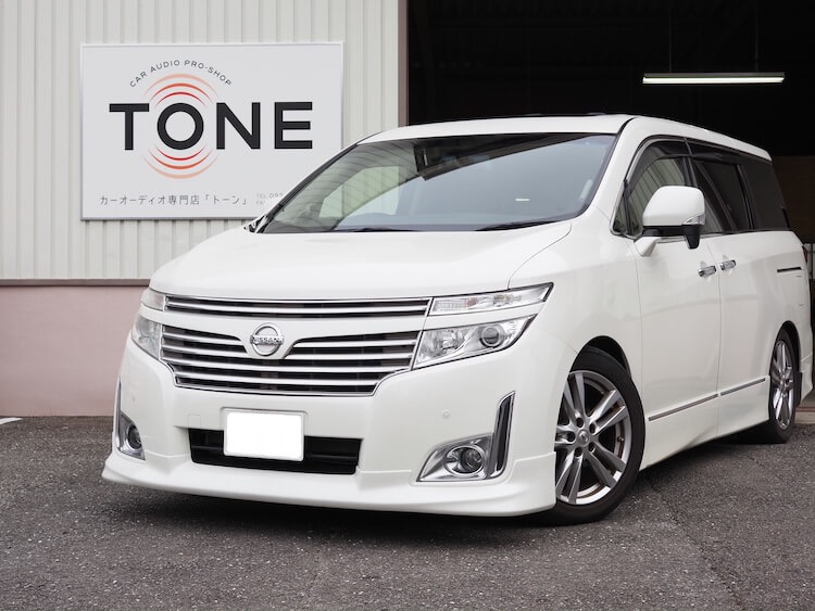 日産 エルグランド 外部アンプ取り付け