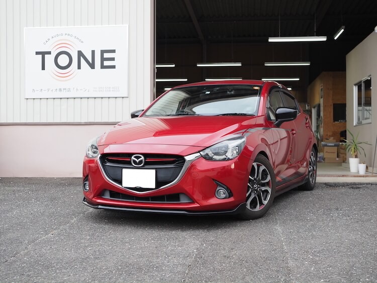 マツダ デミオ アンプ取り付けとマルチ接続化