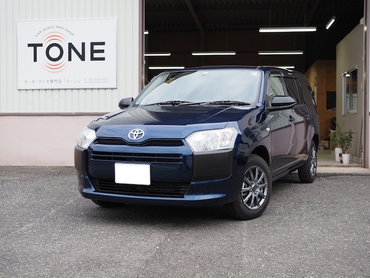 トヨタ プロボックス フロントスピーカー交換、リアスピーカー取り付け