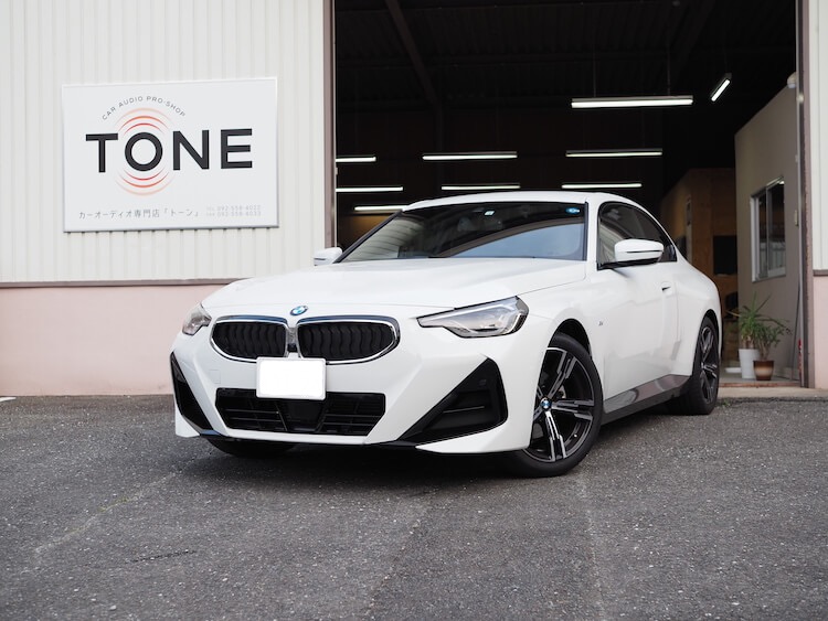 ＢＭＷ ２２０ｉ フロントスピーカー交換