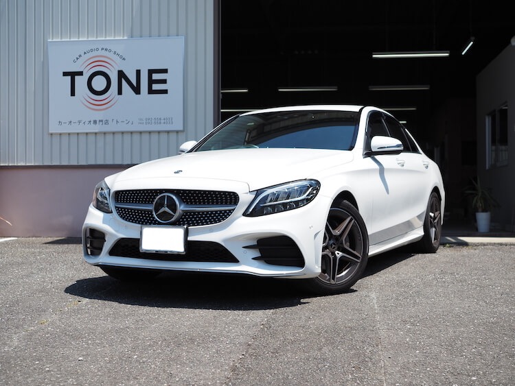 メルセデス・ベンツ Ｃ１８０ フロントとセンタースピーカー交換