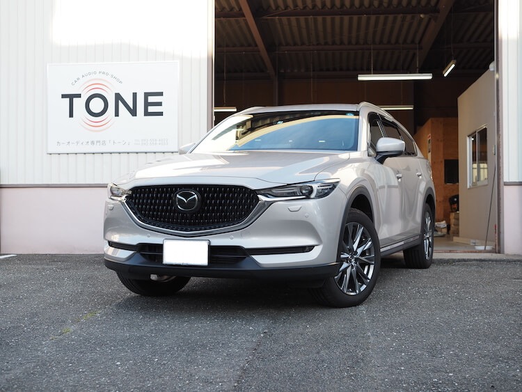 マツダ ＣＸ－８ フロントにモレルのスピーカーを取り付け