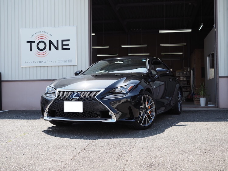 レクサス ＲＣ３００ スピーカー交換とアンプ内蔵ＤＳＰ取り付け