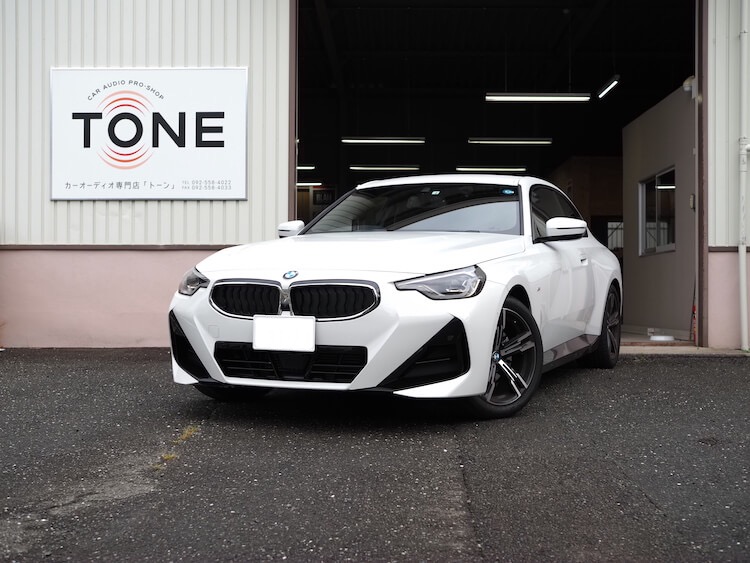 ＢＭＷ ２２０ｉ シート下ウーファー交換