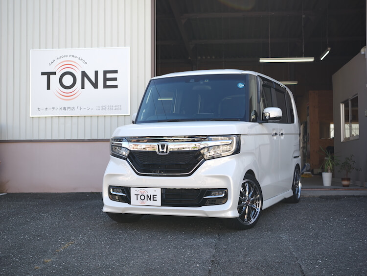 ホンダ Ｎ－ＢＯＸ ツィーターとミッドレンジ取り付けマウント製作