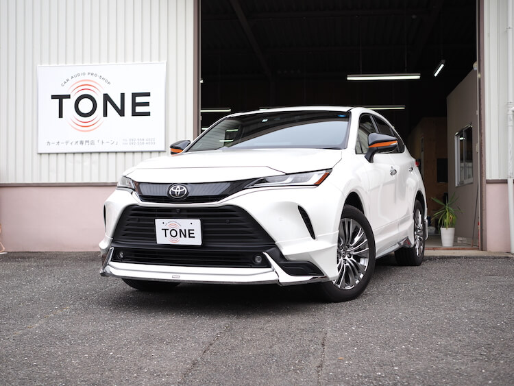 トヨタ ハリアー スピーカー交換、ＤＳＰ、外部アンプ取り付け