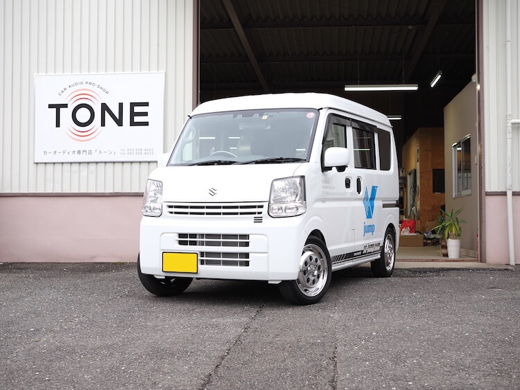 スズキ エブリイ フロントスピーカー交換とサブウーファー取り付け