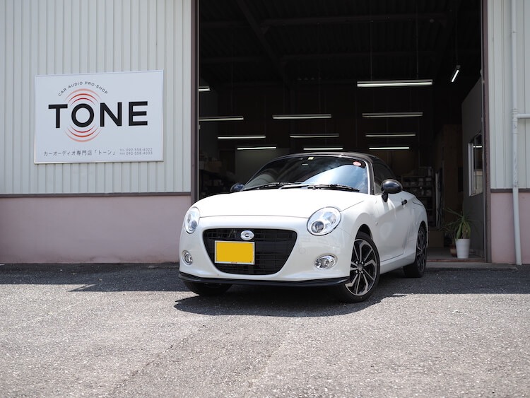 ダイハツ コペン ディスプレイオーディオとサブウーファー取り付け