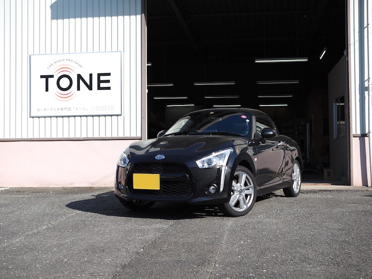 ダイハツ コペン メインユニット取り付けとスピーカー交換