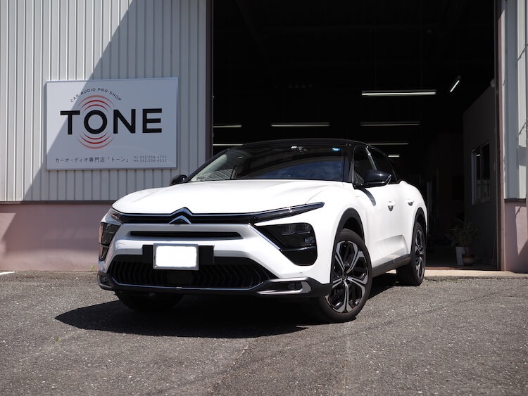 シトロエン Ｃ５ Ｘ フロントスピーカー交換とタイヤハウス静音