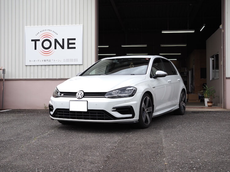 フォルクスワーゲン ゴルフ フロントスピーカー交換