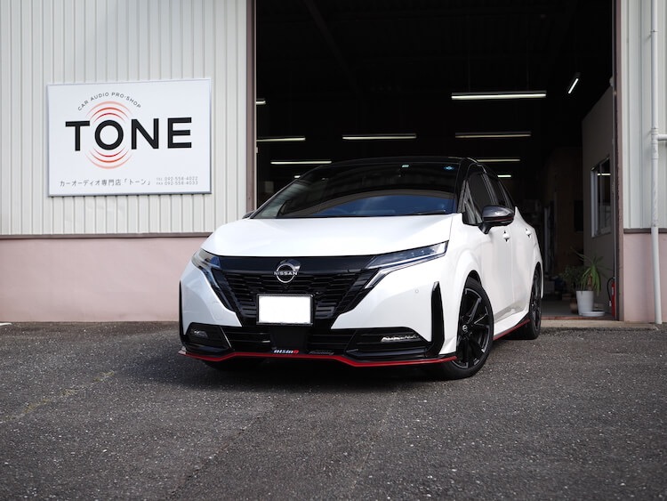 日産 ノートオーラ 外部アンプ交換