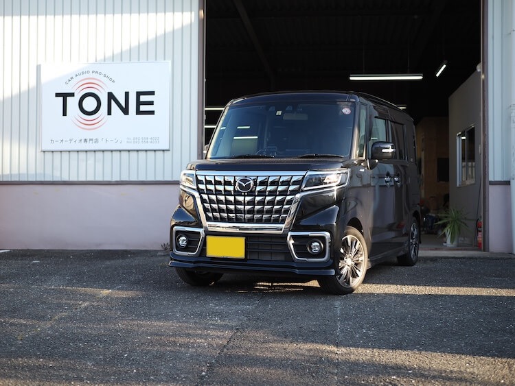 マツダ フレアワゴンカスタム ナビゲーション交換