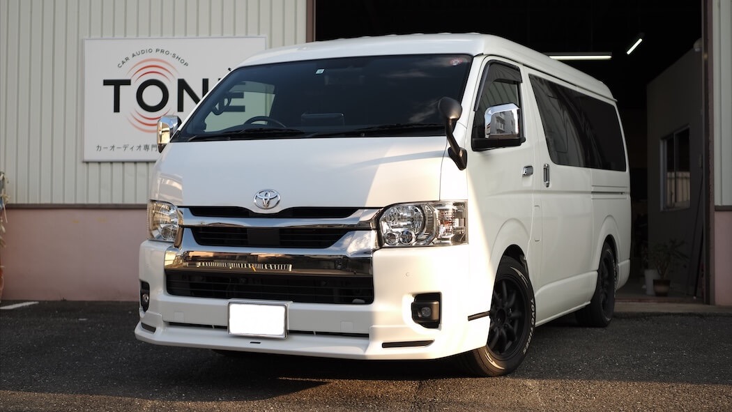 トヨタ ハイエース フロントスピーカー交換