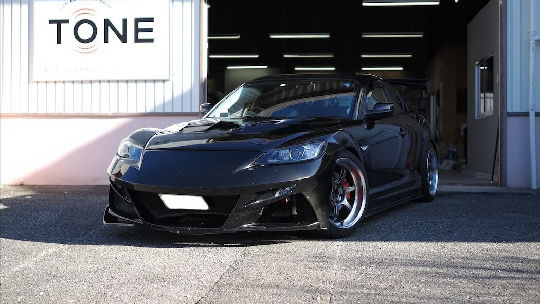 マツダ ＲＸ－８ キャパシター取り付けとメーター加工取り付け