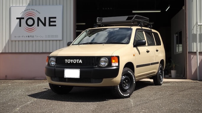 トヨタ プロボックス ダッシュボードスピーカー交換