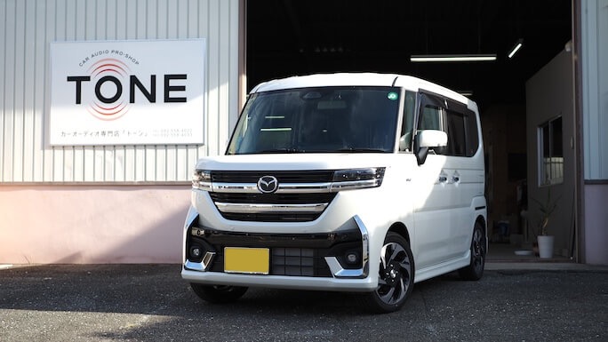 マツダ フレアワゴン スピーカー交換とサブウーファー取り付け