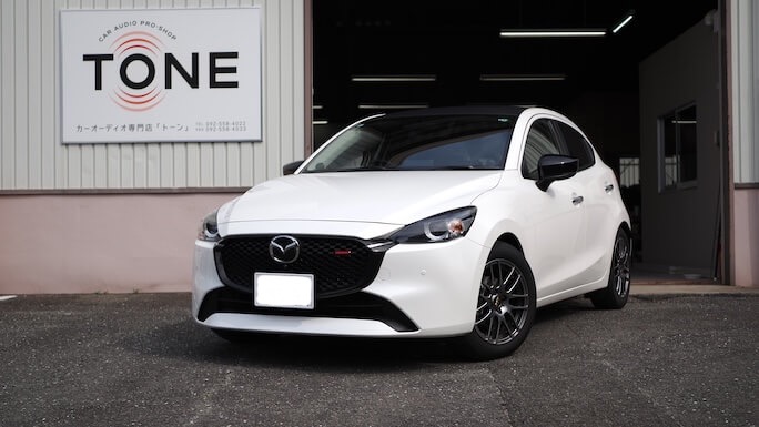 マツダ ＭＡＺＤＡ２ フロントスピーカー交換
