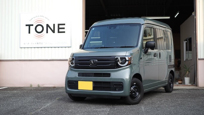 ホンダ Ｎ－ＶＡＮ タイヤハウスとバルクヘッド上部の静音作業